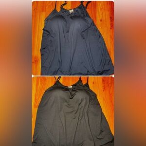 32 Degrees Cool Black and Navy Blue Bra Tank Top Bundle